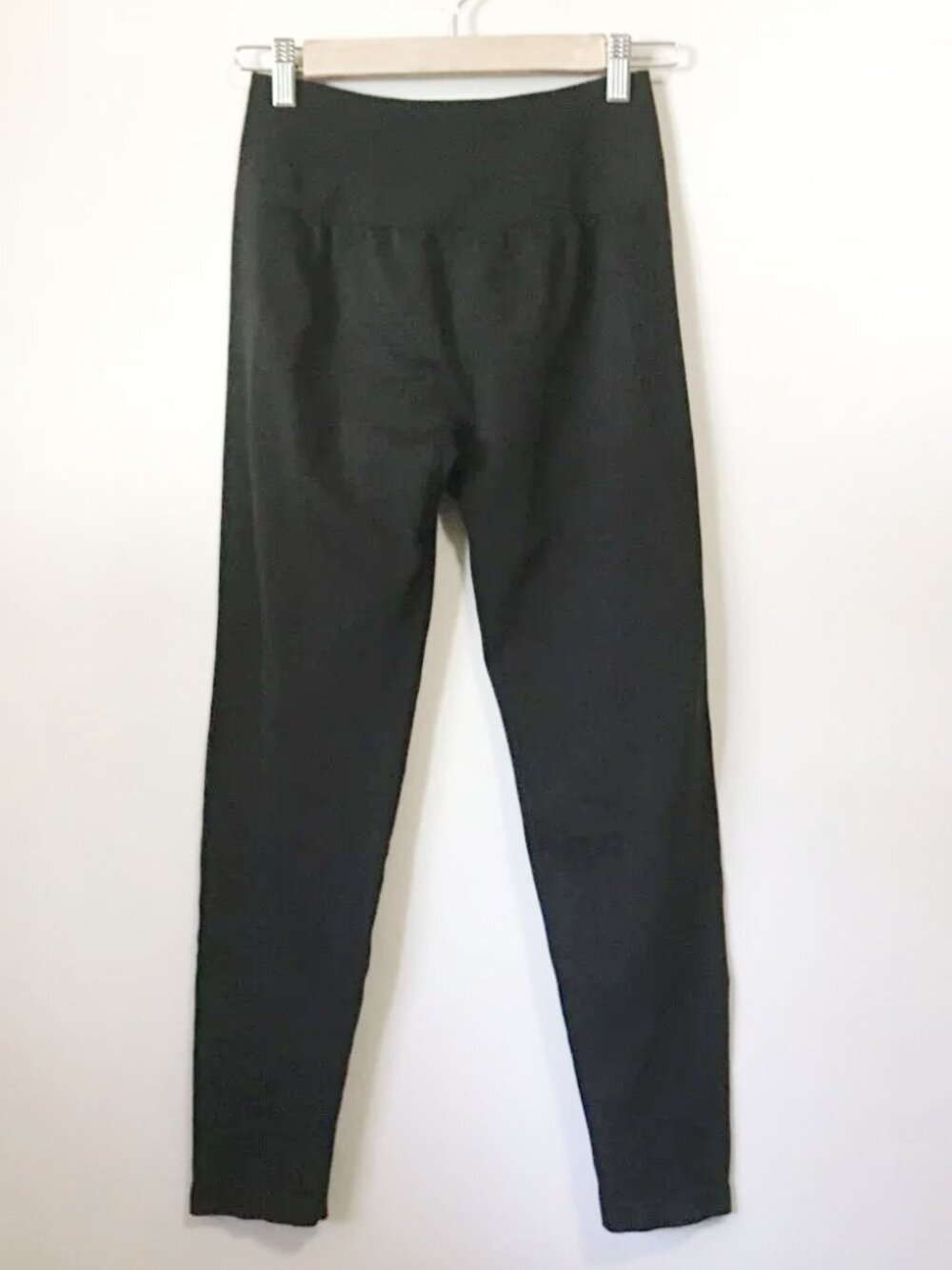 Black Seamless Scrunch Butt Leggings High Waisted Size